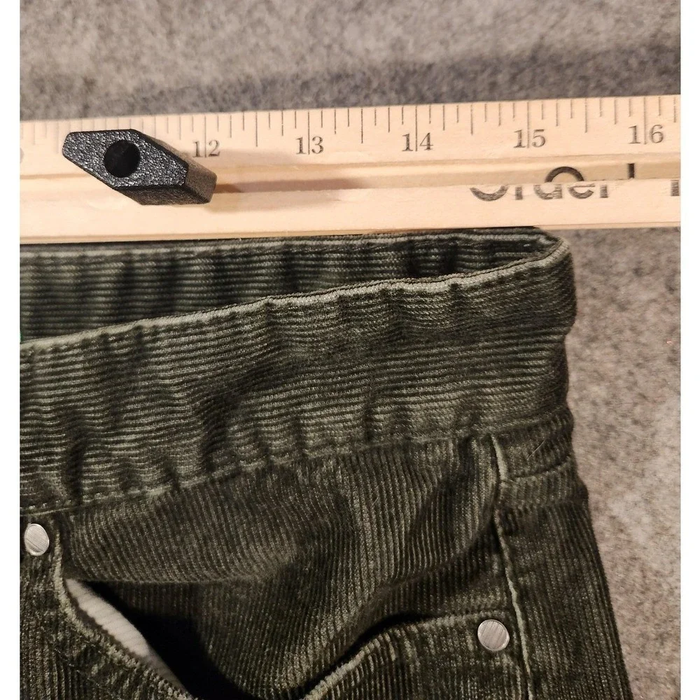 Vintage 90s United Colors Of Benetton Green Corduroy Pants Treviso Italy 30x28